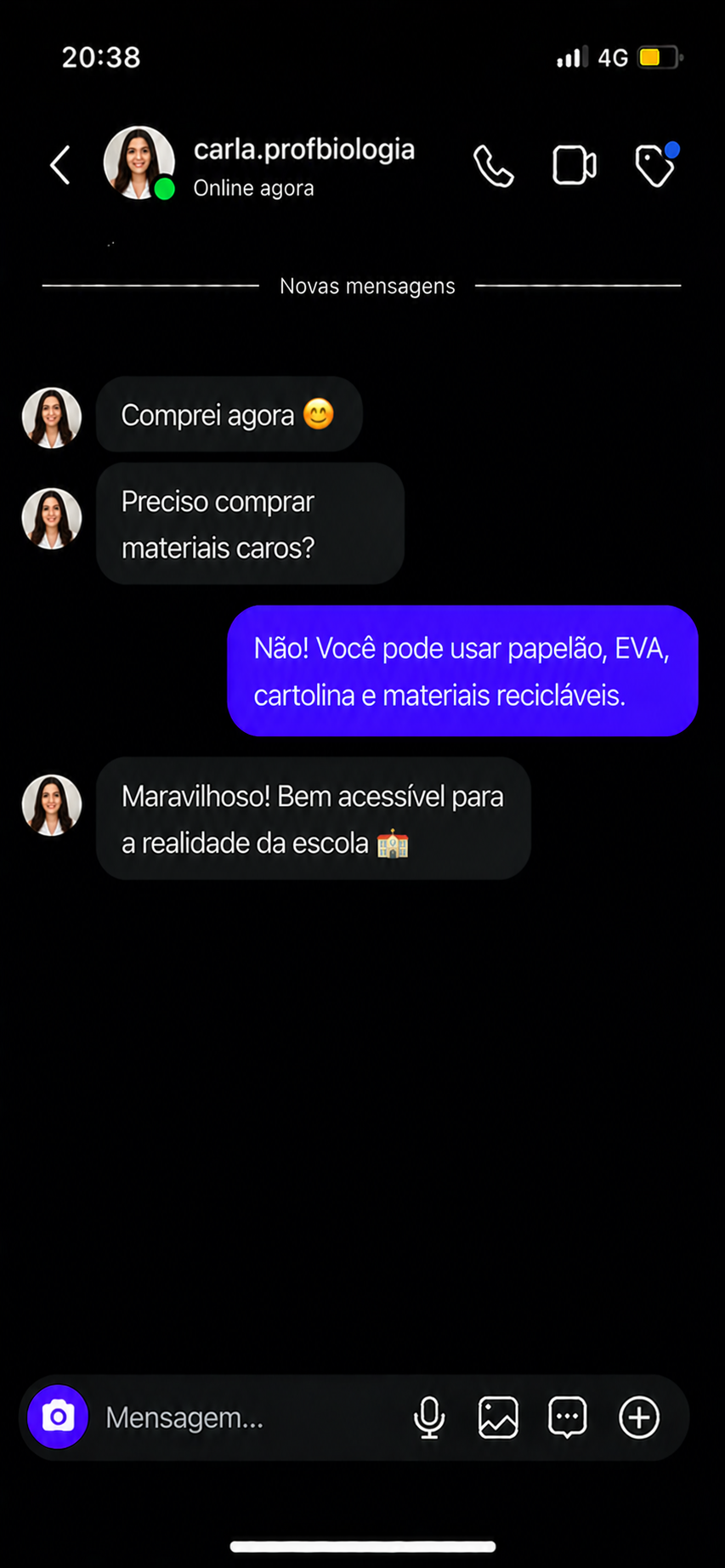 Depoimento de cliente