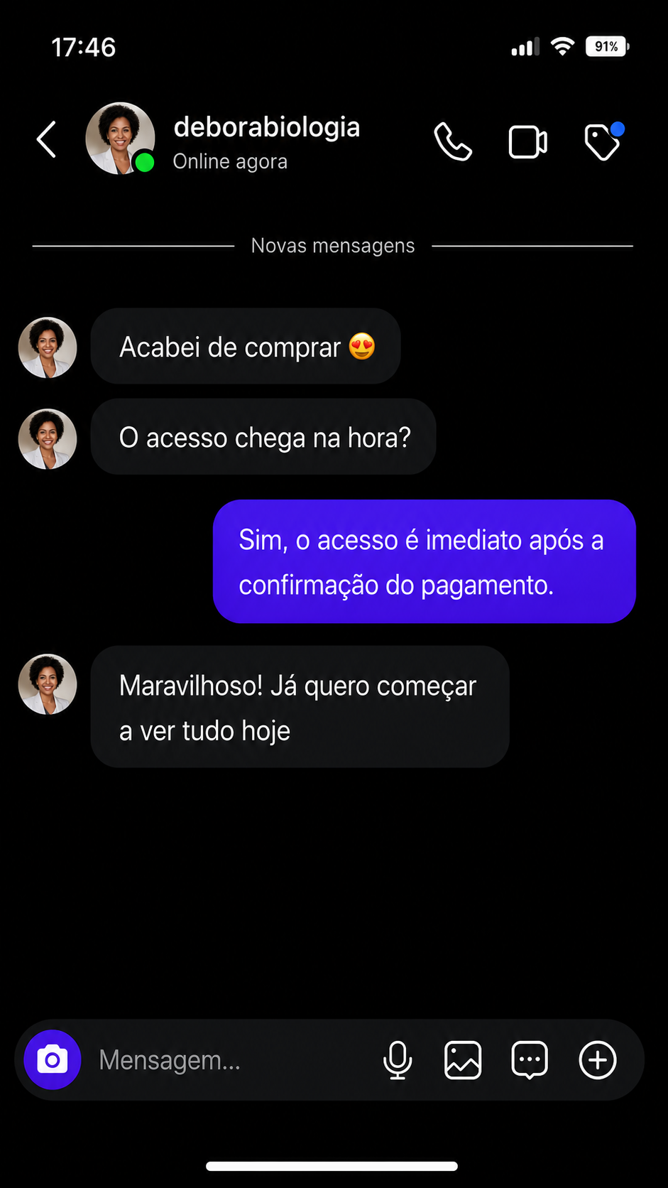 Depoimento de cliente