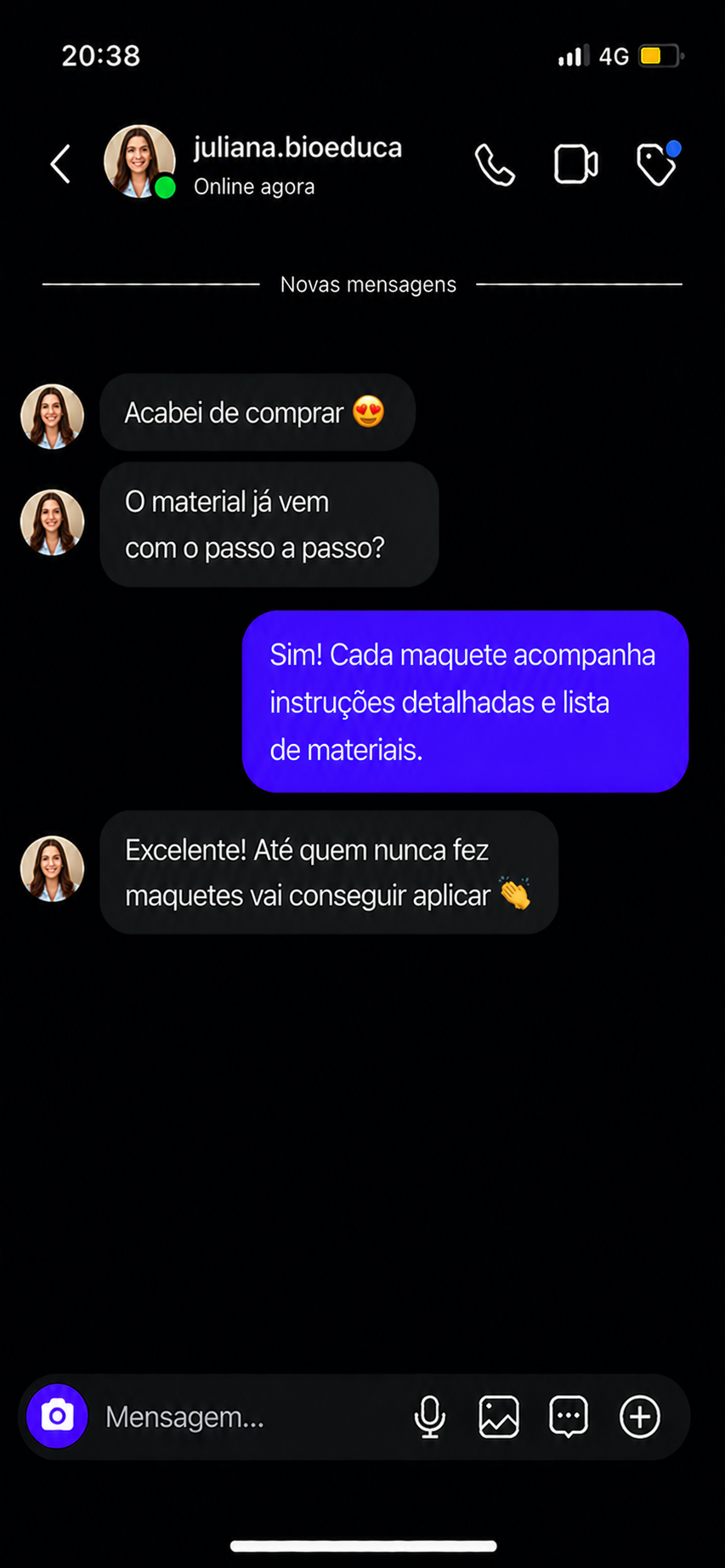 Depoimento de cliente