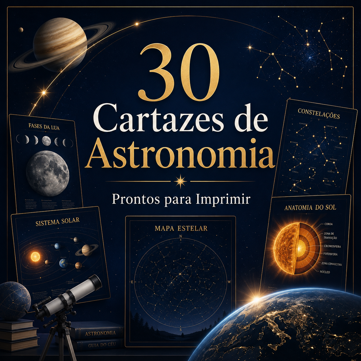 30 Cartazes de Astronomia