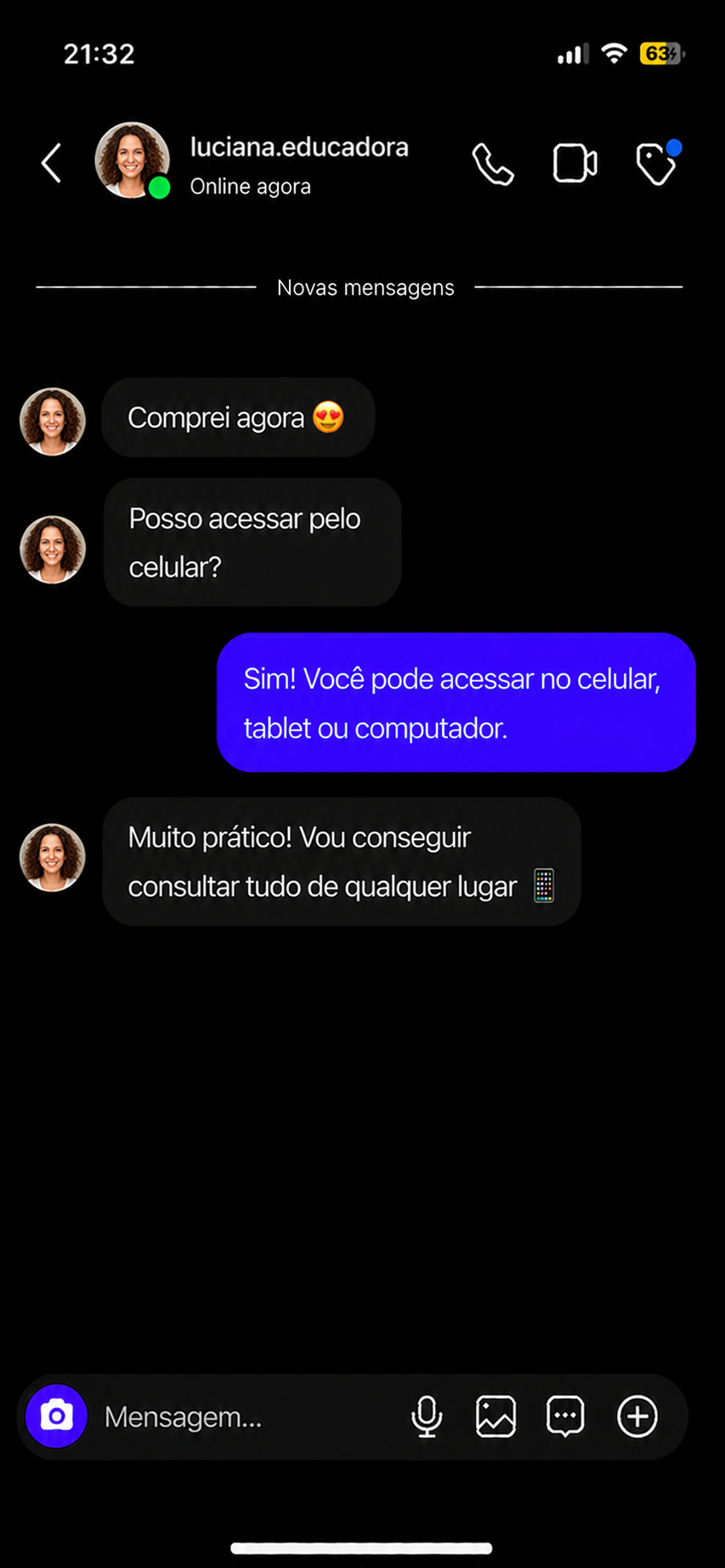 Depoimento de cliente