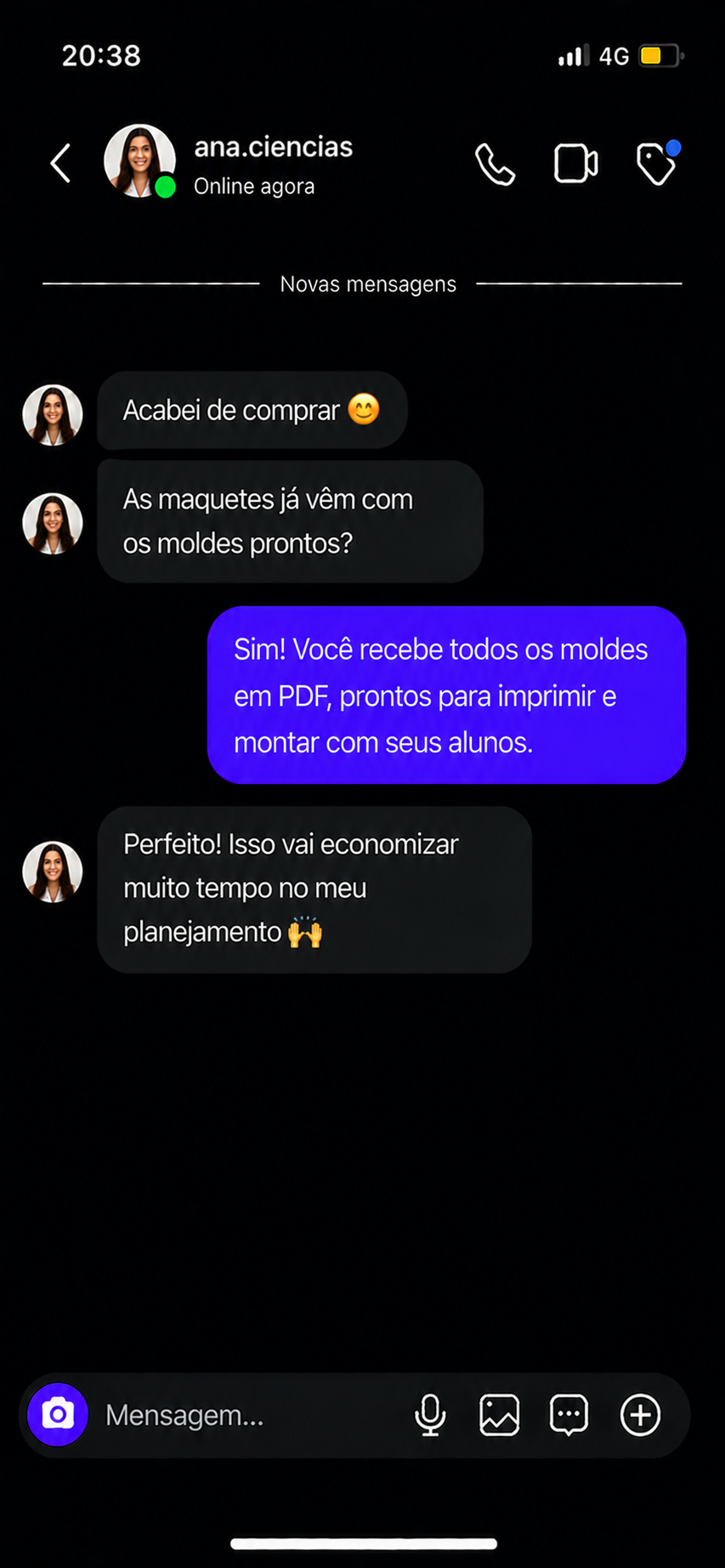 Depoimento de cliente
