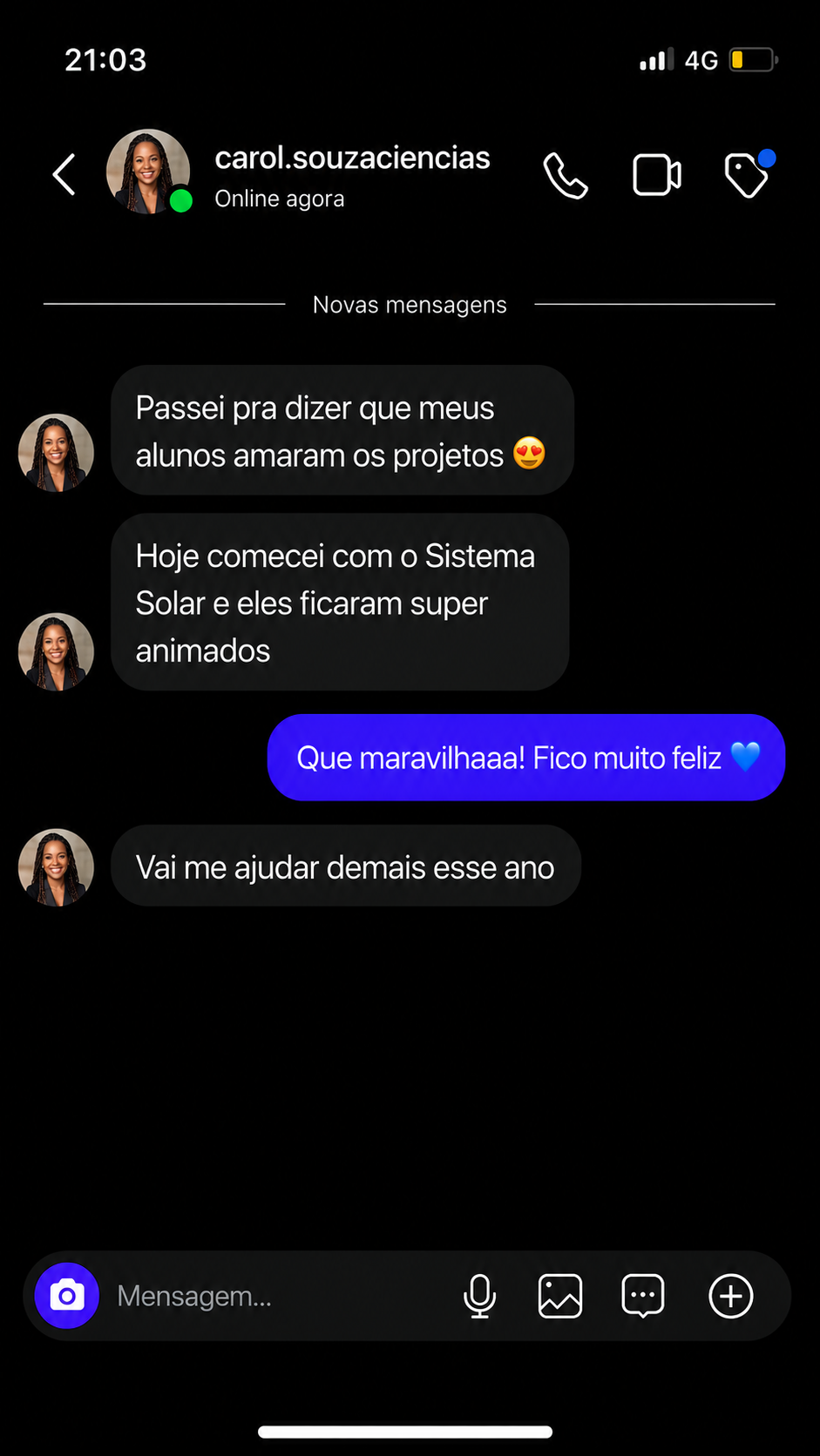 Depoimento de cliente