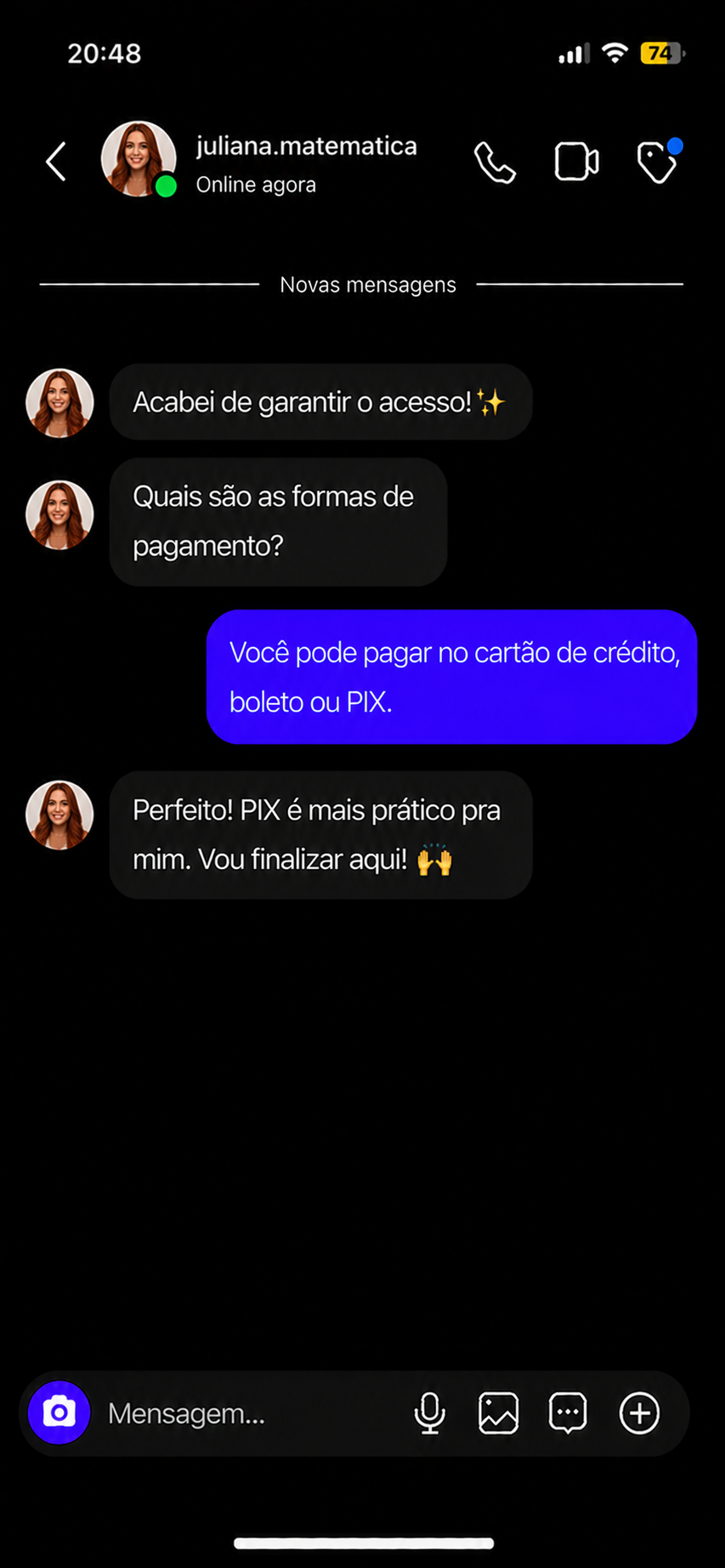 Depoimento de cliente