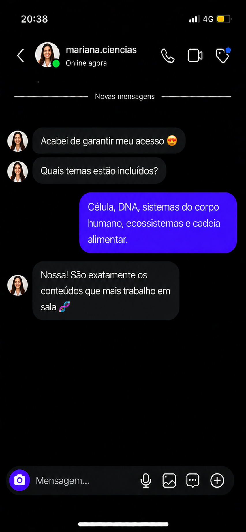 Depoimento de cliente